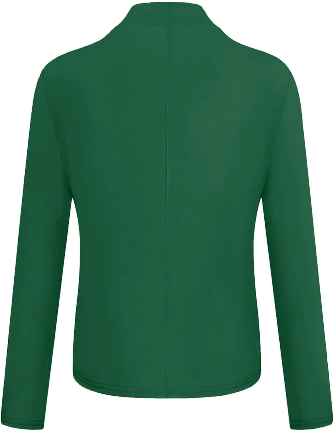 2024 Classic Casual Solid Blazers for Womens Open Front Long Sleeve Pockets Cardigans Loose Fitted Comfort Jackets