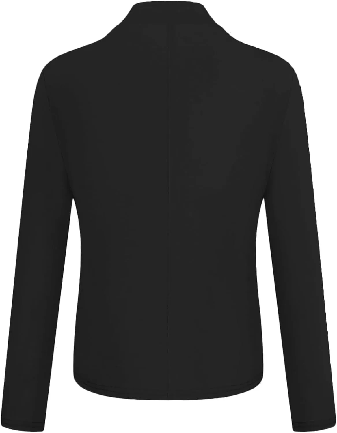 2024 Classic Casual Solid Blazers for Womens Open Front Long Sleeve Pockets Cardigans Loose Fitted Comfort Jackets