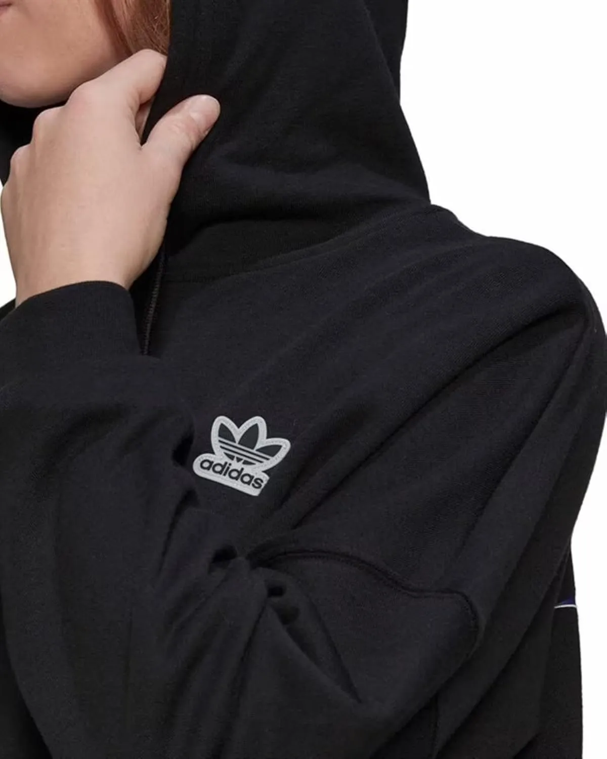 adidas Women's Cropped Hoodie, Black