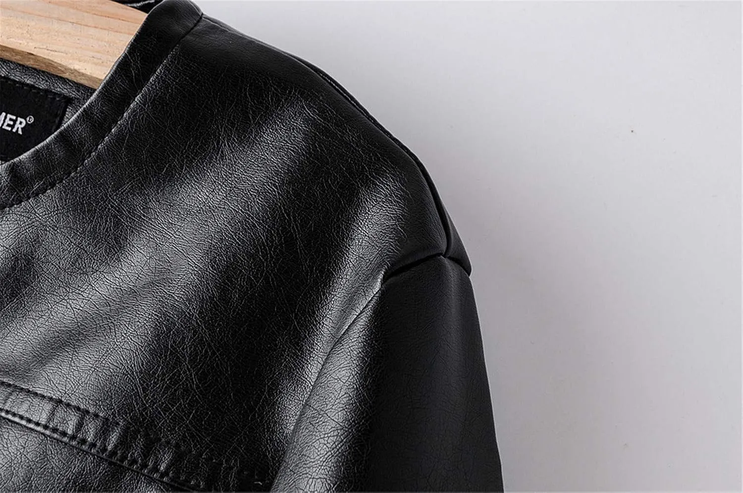 Andongnywell Womens Faux Leather Jacket Women Faux Leather Moto Biker Jacket with Pockets Women's Faux Leather Short Jack