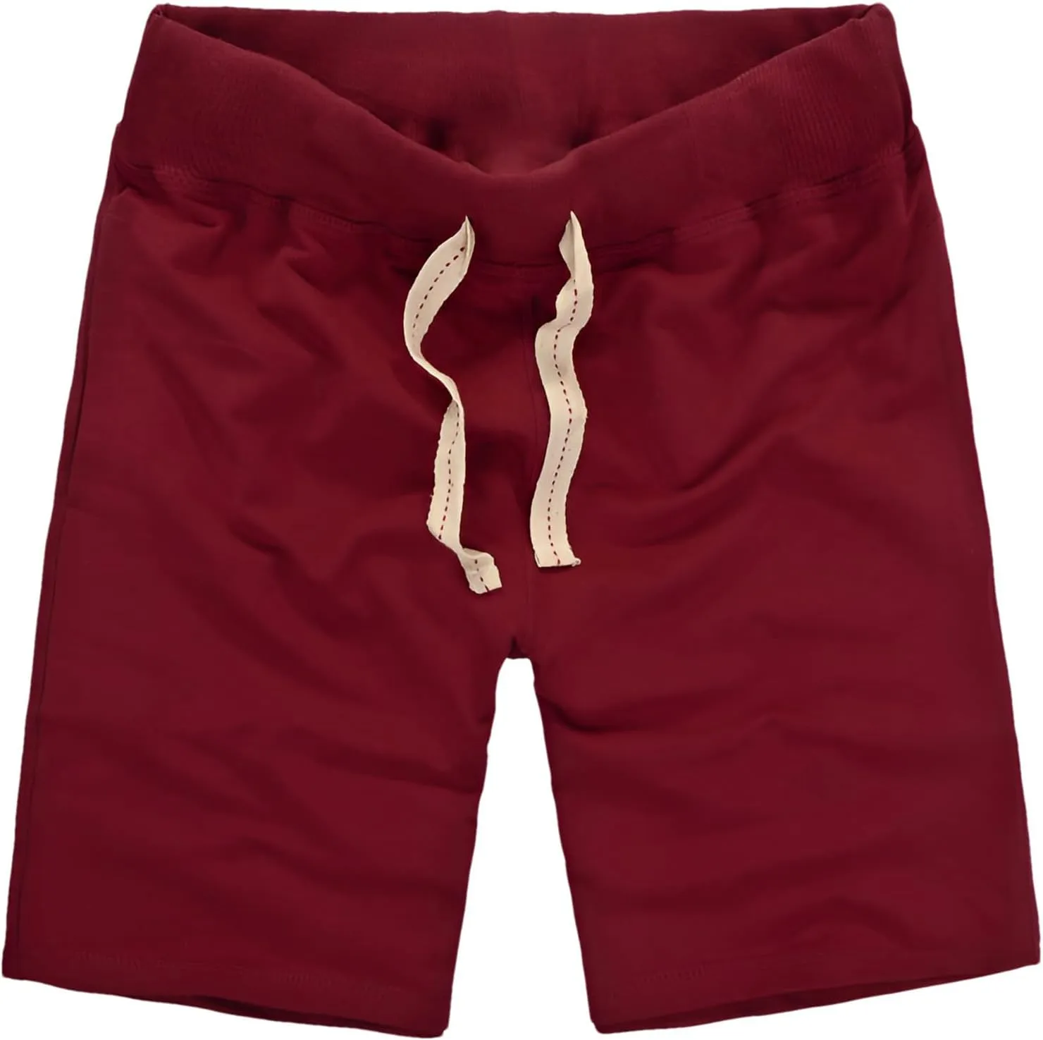 ANUFER Mens Cotton Sport Running Shorts Elastic Waist Casual Lounge Shorts with Pockets