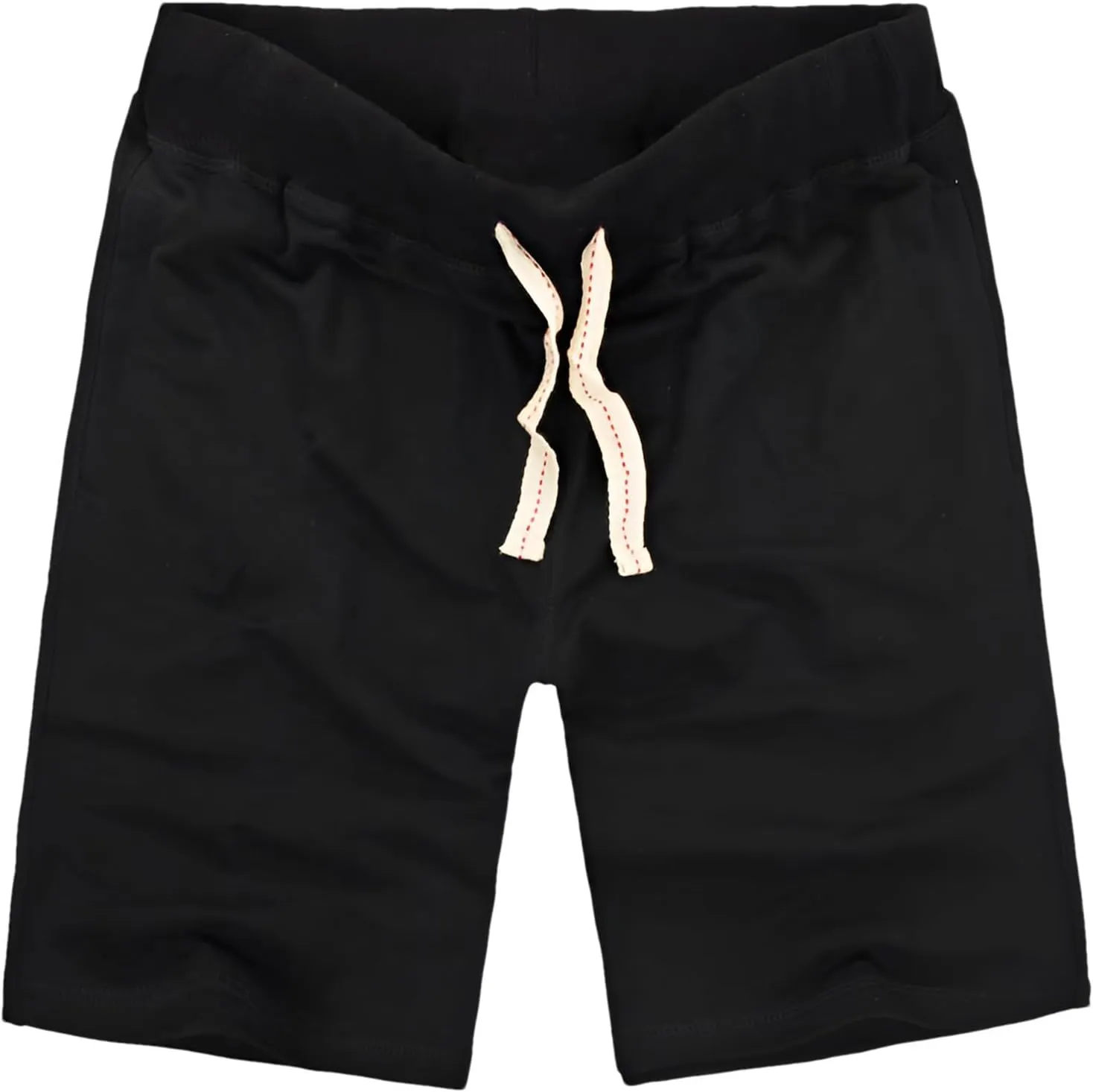 ANUFER Mens Cotton Sport Running Shorts Elastic Waist Casual Lounge Shorts with Pockets