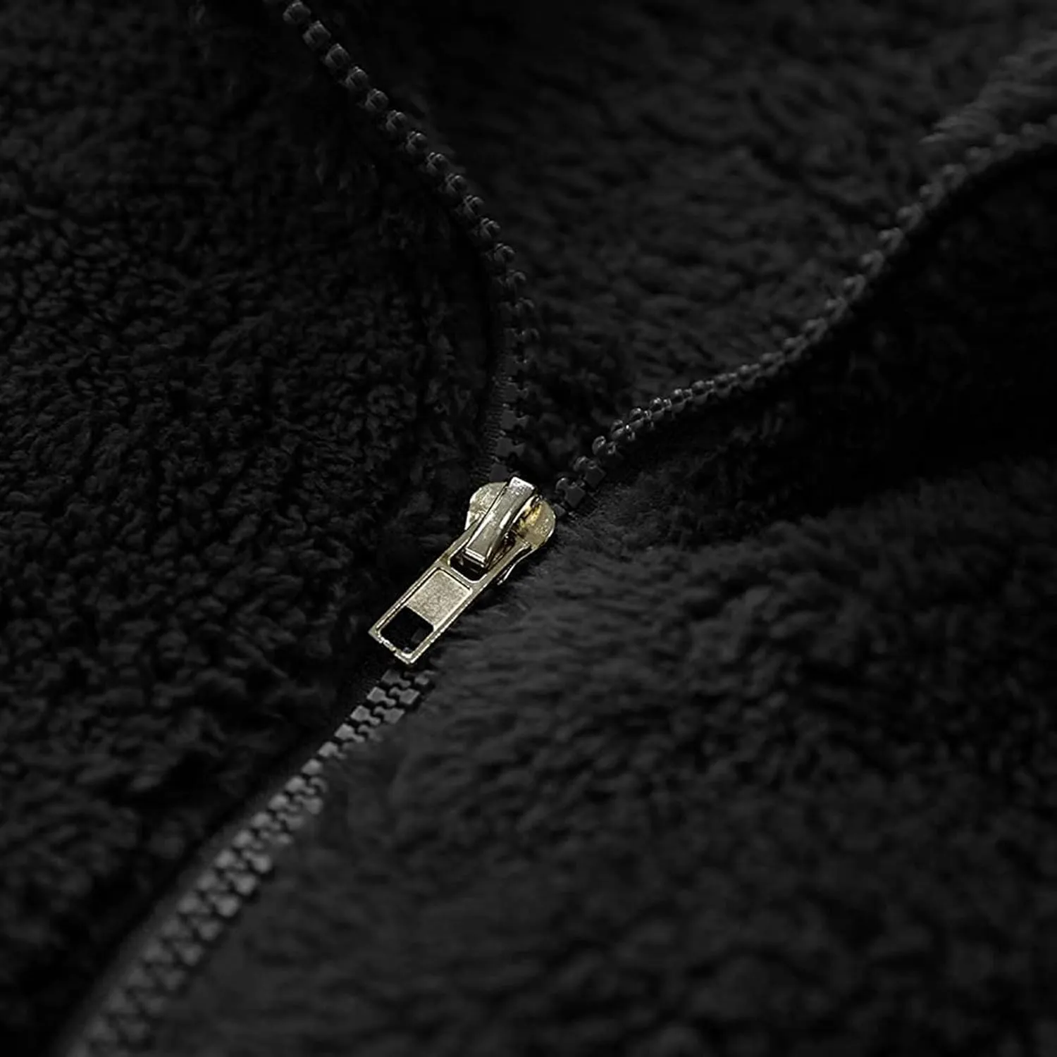 BIFUTON Winter Jackets for Men, Men's Winter Jacket Full Zip Sherpa Lined Jackets Soft Warm Stand Collar Trucker Fleece Coats