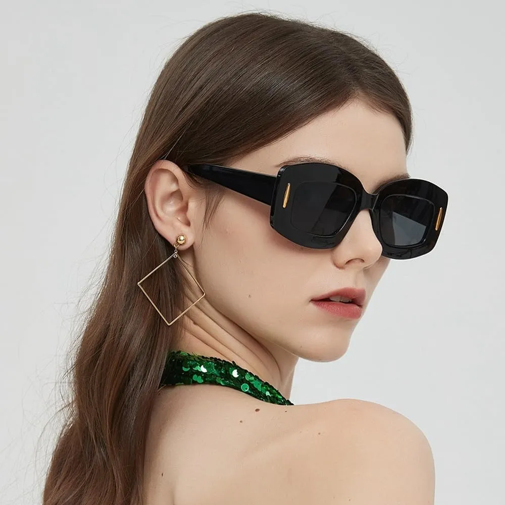 Big Frame Vintage Oval Sunglasses Women Men Sun Glasses Retro Round Eye Glasses Ladies for Male Female