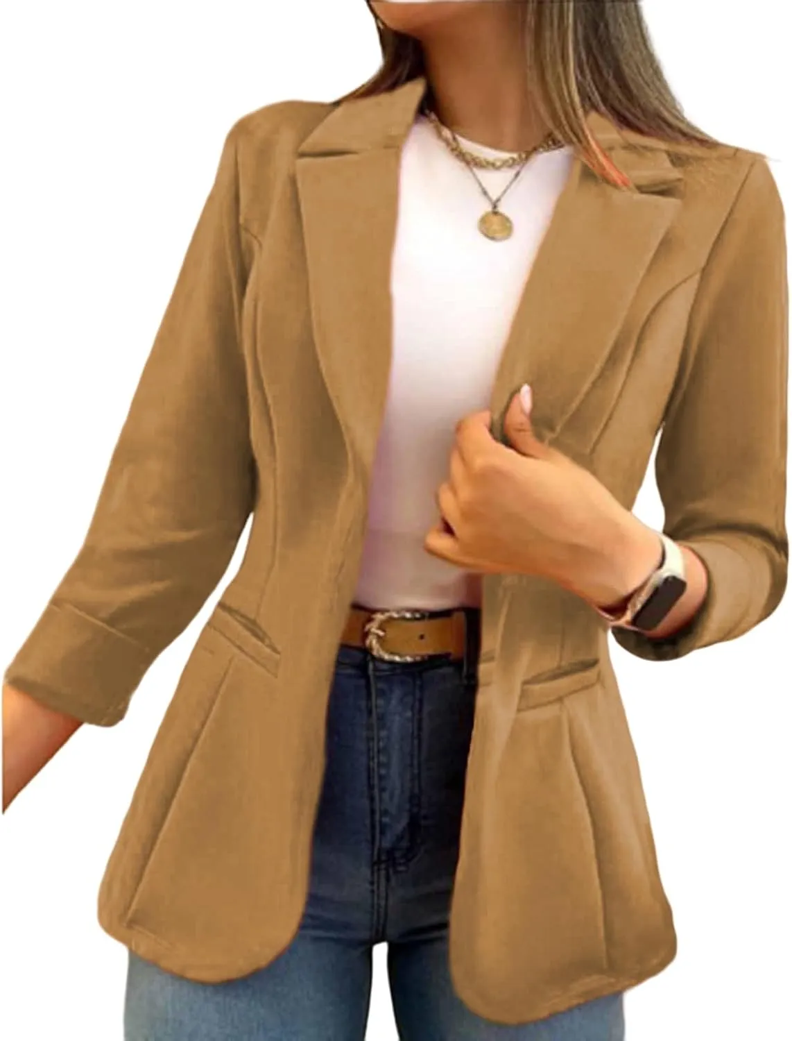 Blazers for Women Suit Jackets Blazer Business Casual Lightweight Suit Long Sleeve Slim Fit Work Office Jacket