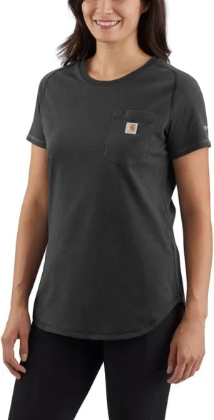 Carhatt Women's Force Relaxed Fit Midweight Pocket TShirt
