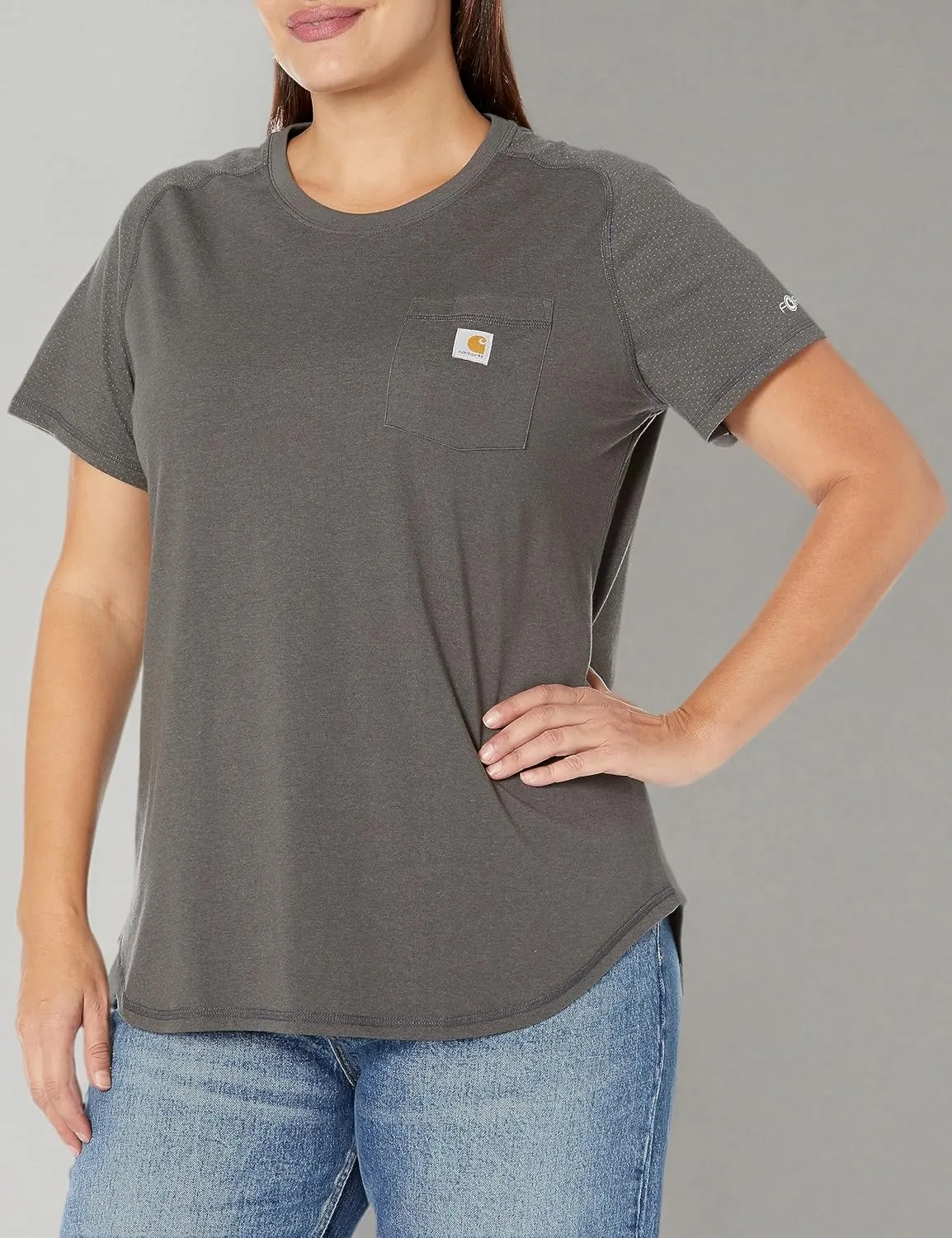 Carhatt Women's Force Relaxed Fit Midweight Pocket TShirt