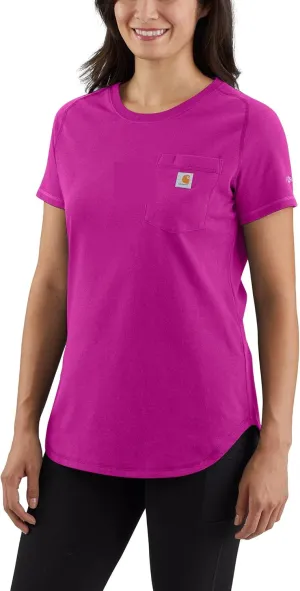 Carhatt Women's Force Relaxed Fit Midweight Pocket TShirt