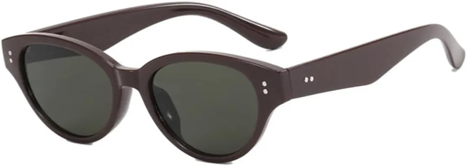 Cat Eye Small Frame Sunglasses Rice Nail Women Sunglasses Beach Holiday Vintage Sunglasses