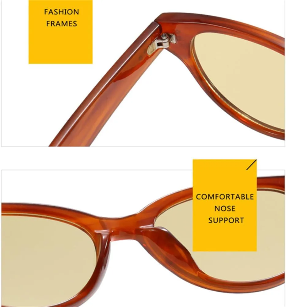 Cat Eye Small Frame Sunglasses Rice Nail Women Sunglasses Beach Holiday Vintage Sunglasses
