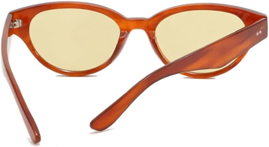 Cat Eye Small Frame Sunglasses Rice Nail Women Sunglasses Beach Holiday Vintage Sunglasses