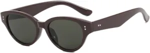 Cat Eye Small Frame Sunglasses Rice Nail Women Sunglasses Beach Holiday Vintage Sunglasses