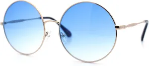 Classic Oversize Joplin Style Hippie Round Circle Lens Sunglasses