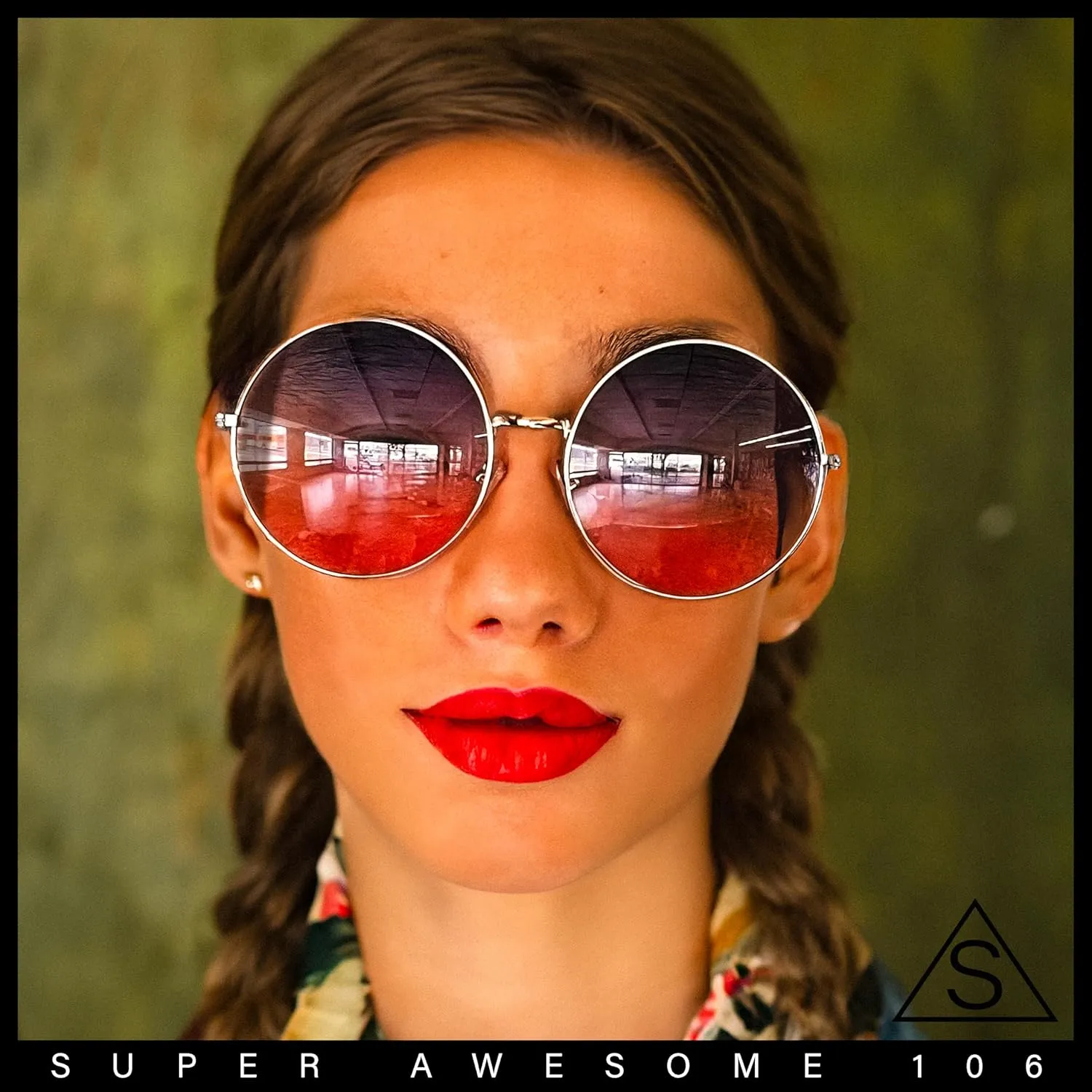 Classic Oversize Joplin Style Hippie Round Circle Lens Sunglasses