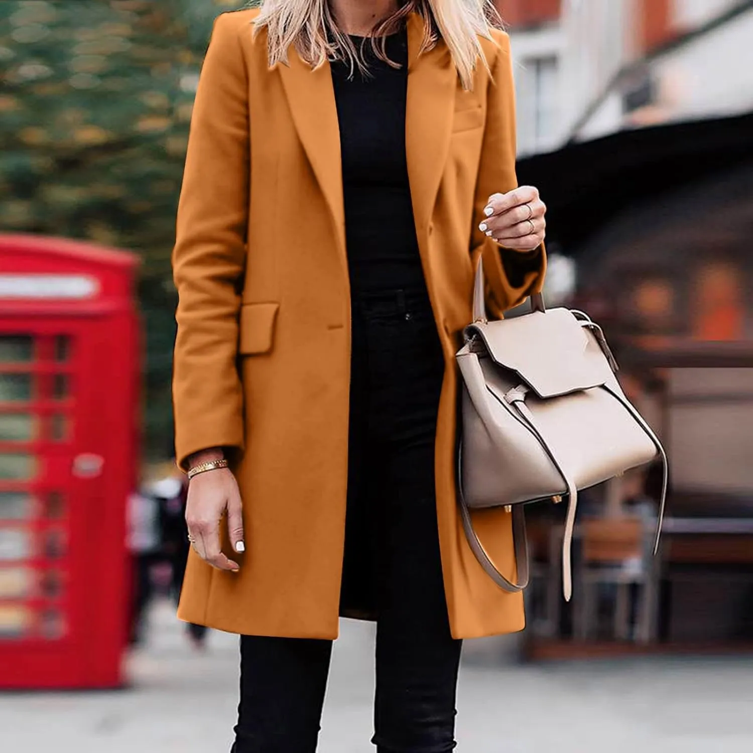 cooki womens winter coats Wool Blend Trench Coats Lapel Pea Coat Plus Size Long Jackets Double Breasted Peacoats Overcoat