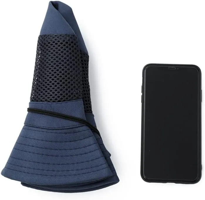 Cool Hat Mesh Fisherman's Hat Monochrome Foldable Sun Hat Men and Women Outdoor Fishing Sun Hat