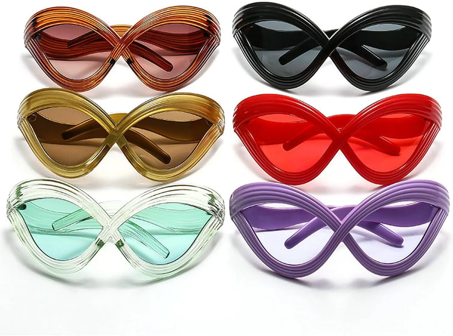 COTIA Cat Eye Punk Y2K Sunglasses Women 2024 Fashion Streak Cateye Sun Glasses for Ladies Vintage Personality Eyewear W35