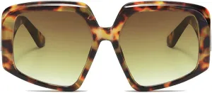 COTIA Cat Eye Vintage Oversized Sunglasses Women Men Irregular Polygon Fashion Personality Cateye Sun Glasses Eyewear