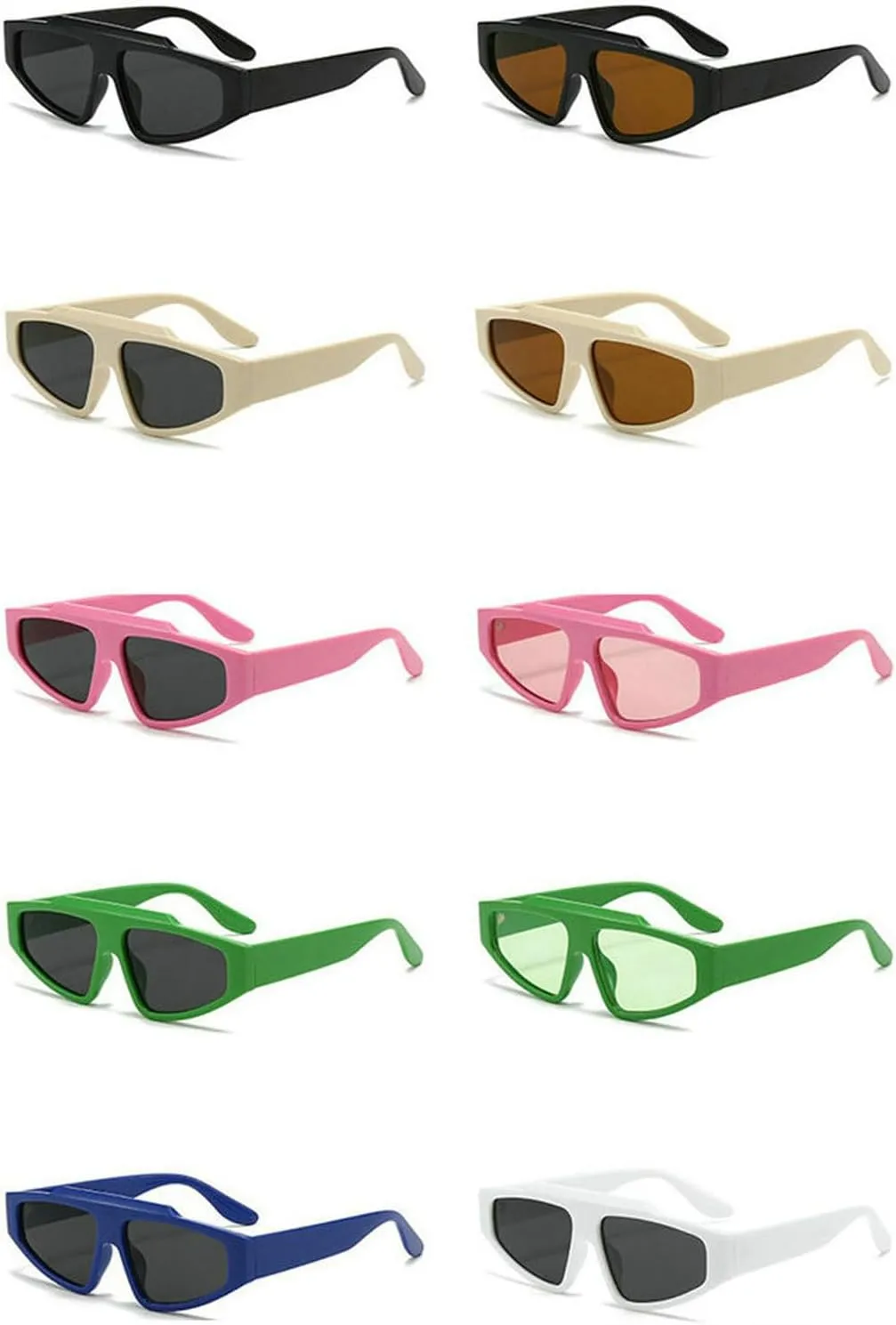 COTIA Cat Eye Vintage Punk Sunglasses for Women Men Fashion Irregular Triangle Personality Hip Hop Sun Glasses