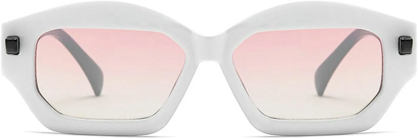 COTIA Fashion Cat Eye Polygon Irregular Sunglasses for Women Men Personality Vintage Y2k Sun Glasses W35