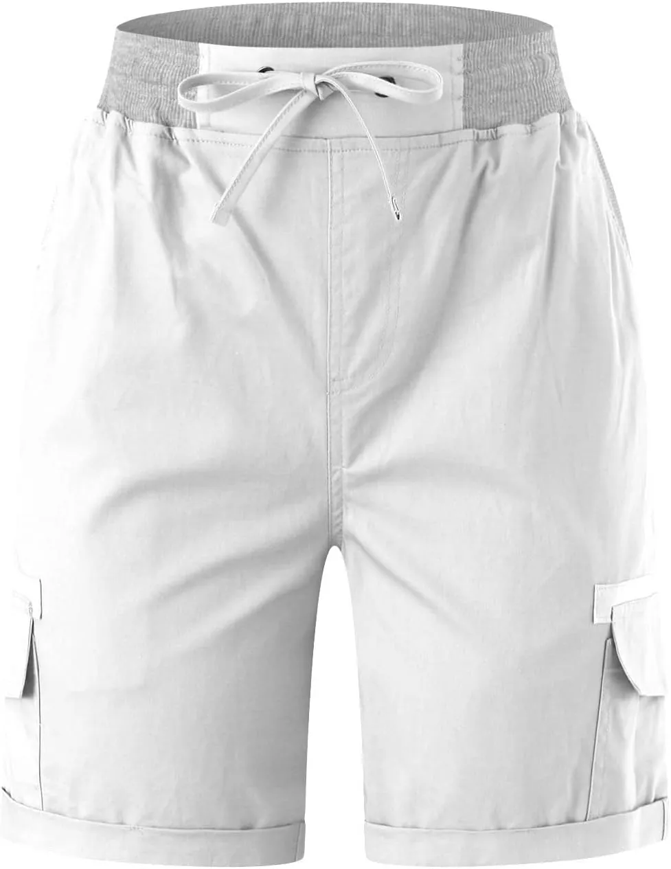 Cotton Shorts for Women Dressy Summer Summer Shorts Stretchy Trendy Drawstring Hiking Shorts with Pockets