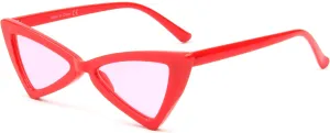 Cromilo Retro Vintage Cat Eye Sunglasses for Women Small Triangle Clout Goggles