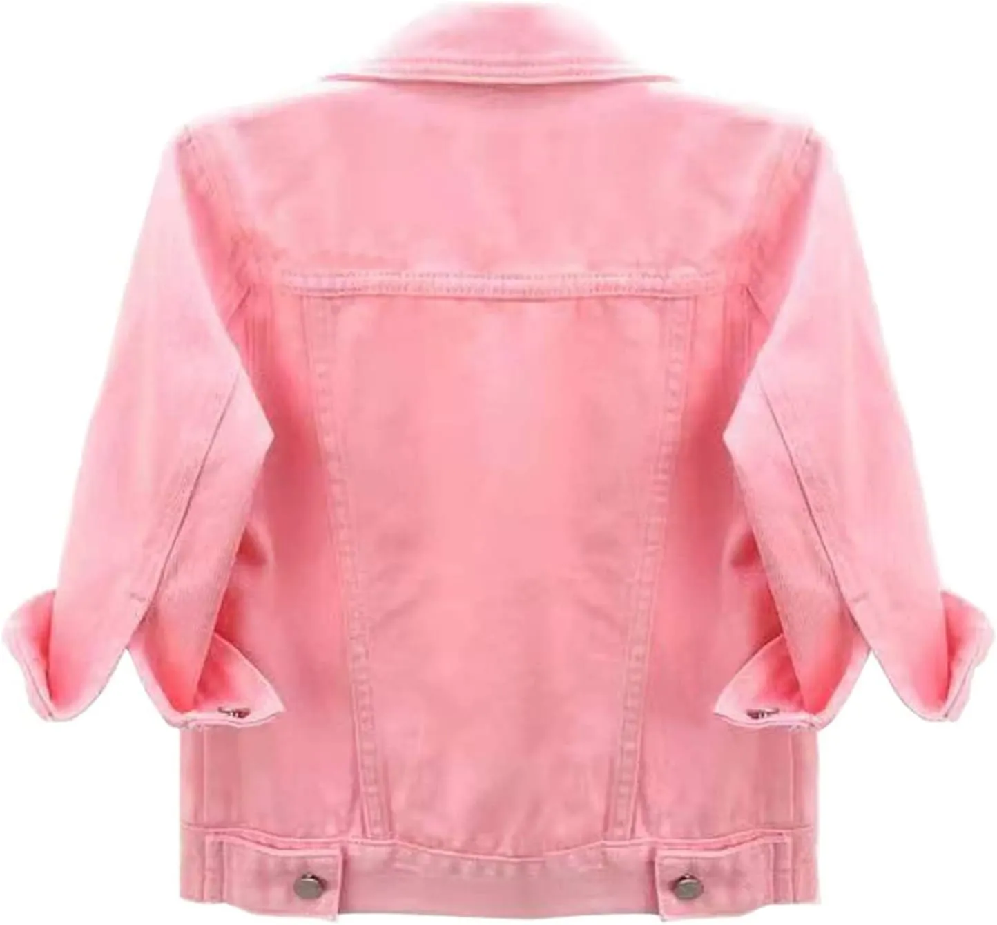 Cropped Jean Jacket for Women 3/4 Sleeve Button Down Crop Denim Jakcet with Pockets Lightweight Summer Jackets 2025
