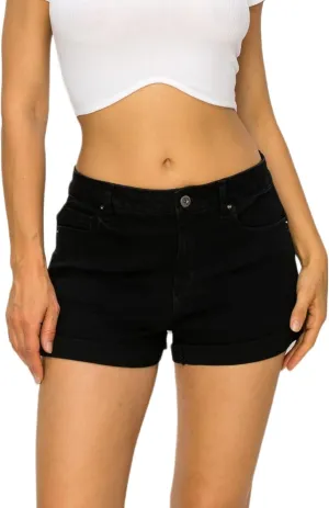 Denim Jean Shorts for Women - Casual Stretchy High Waisted Jean Shorts