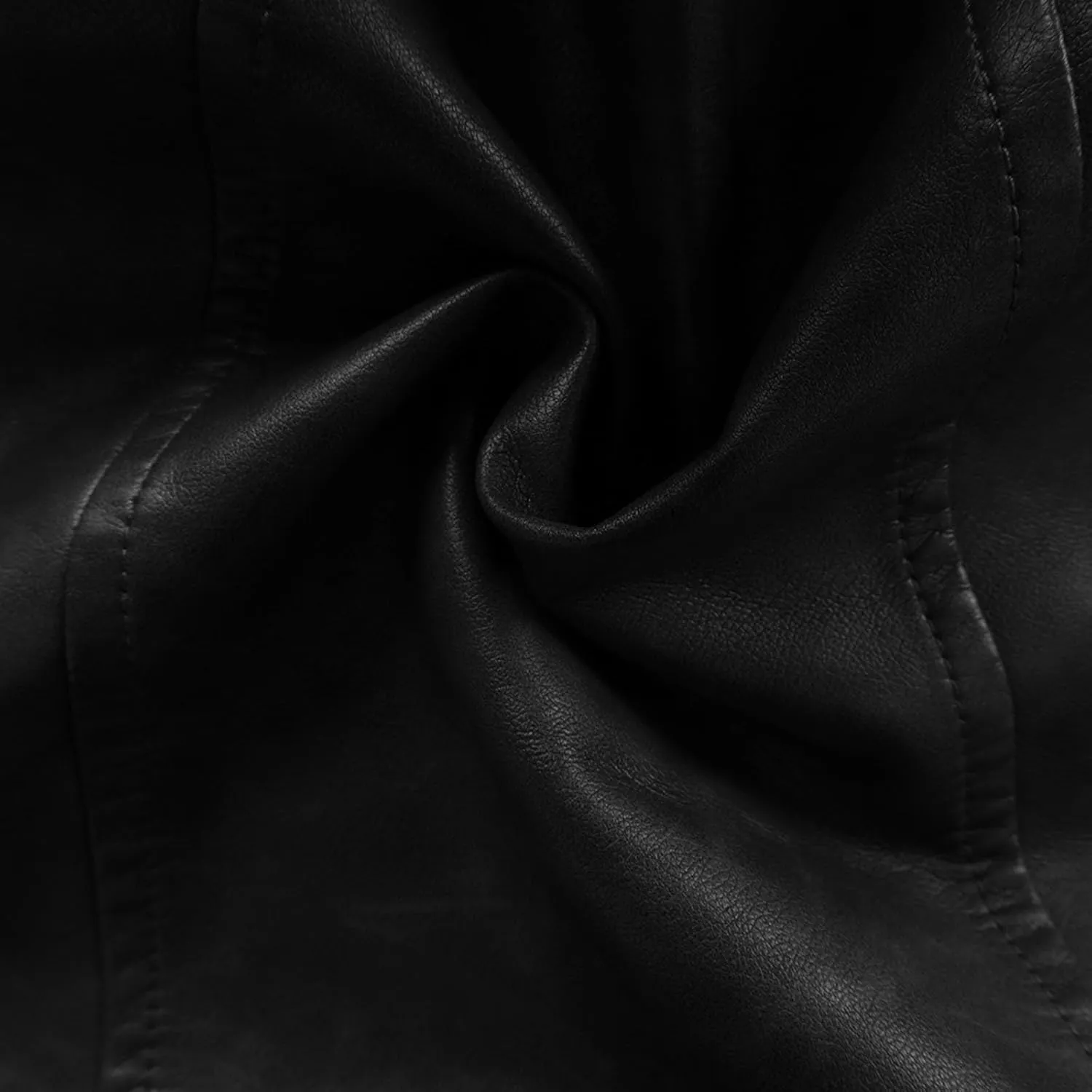 Dgoopd Men's Leather Jacket Stand Collar Moto Jacket Zip up Biker Jacket Waterproof Motorcycle Jacket Faux Leather Jacket
