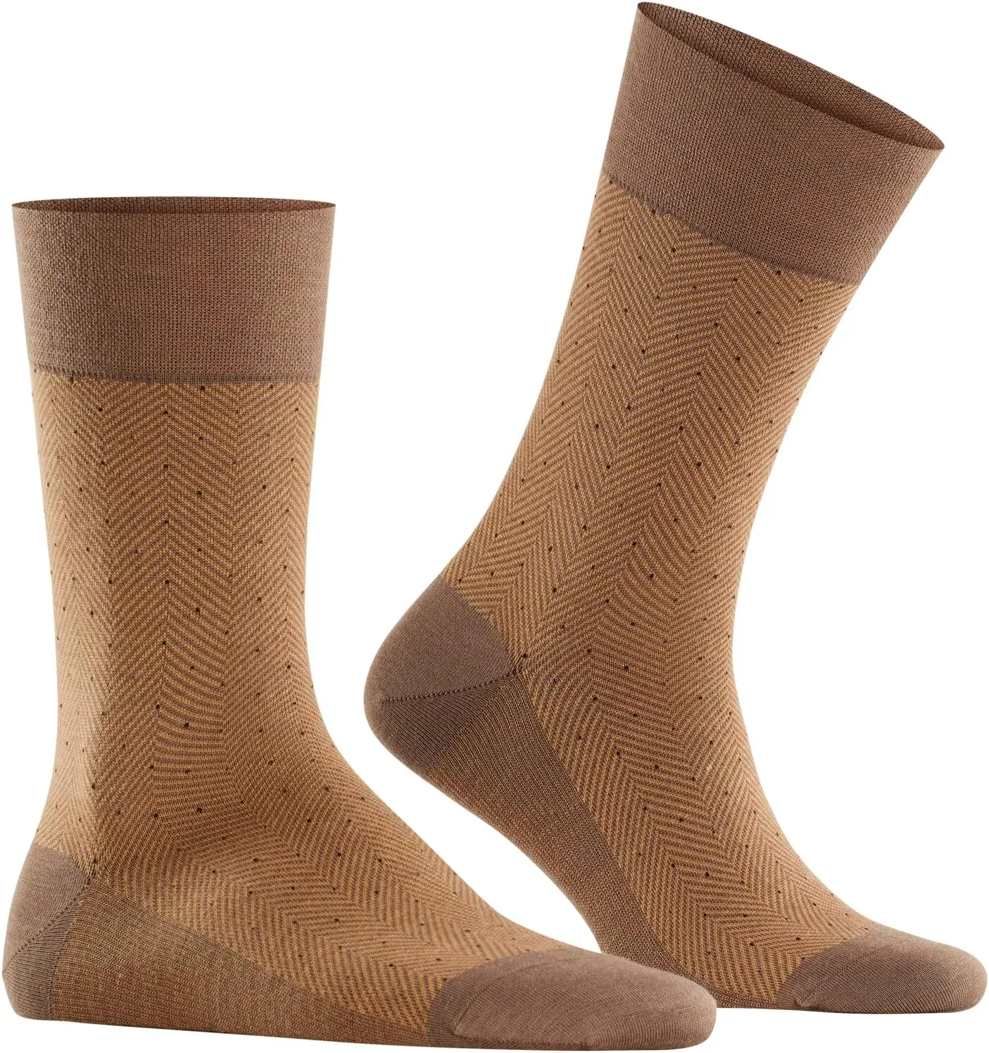 FALKE Men's Sensitive Herringbone Socks, Wide Top, Skin-Friendly, Great for Diabetics, Breathable Warm, Merino Wool