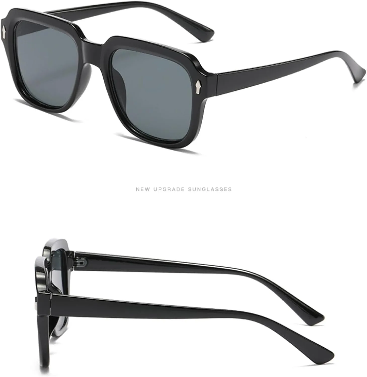 Fashion Oversized Sunglasses Retro Personality Minimalist Style Large Rectangular Frame Uv400