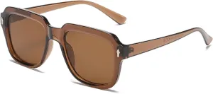 Fashion Oversized Sunglasses Retro Personality Minimalist Style Large Rectangular Frame Uv400