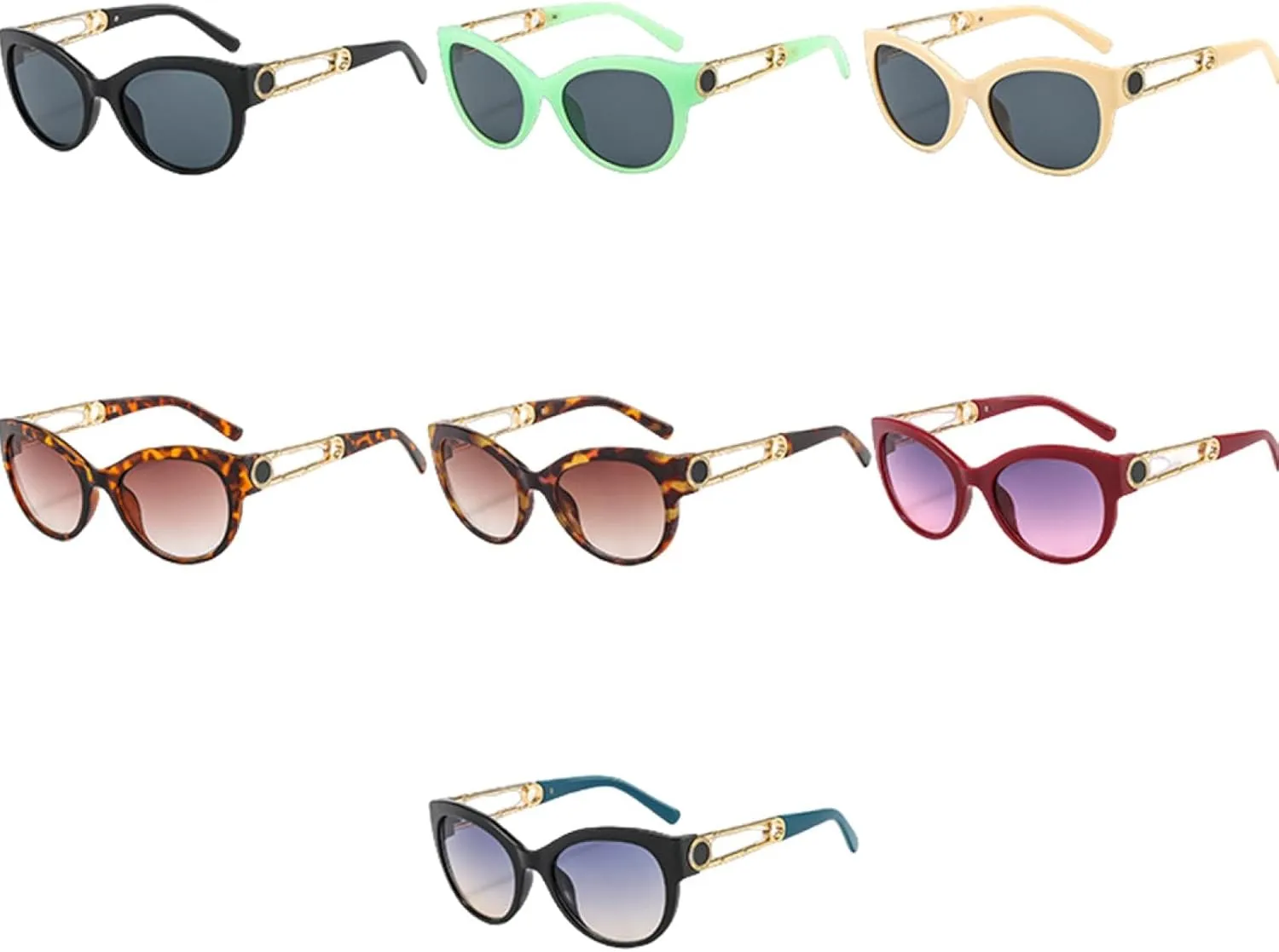 Fashion Round Women Sunglasses Luxury Quality Men Sun Glasses Cat Eye Driving Shades Uv400
