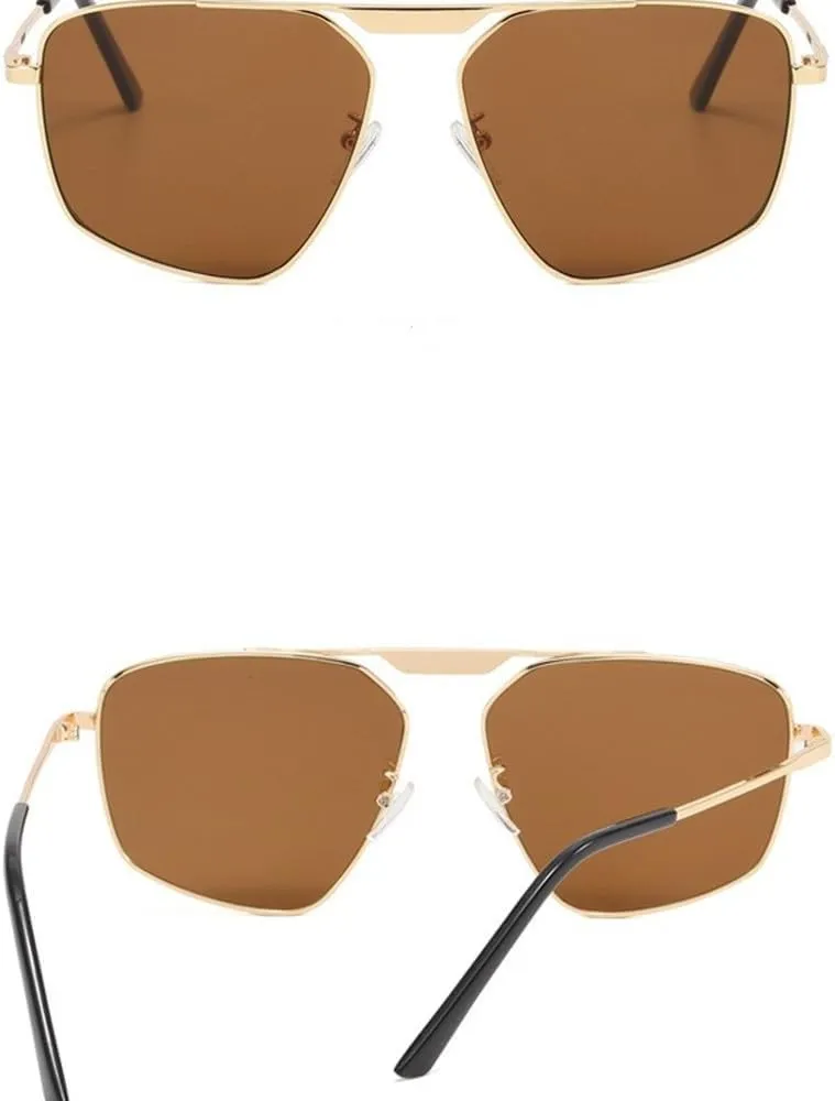 Fashion Women Sunglasses For Men Retro Irregular Metal Frame Sun Glasses Driving Beach UV400 Eyeglasses