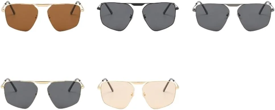 Fashion Women Sunglasses For Men Retro Irregular Metal Frame Sun Glasses Driving Beach UV400 Eyeglasses