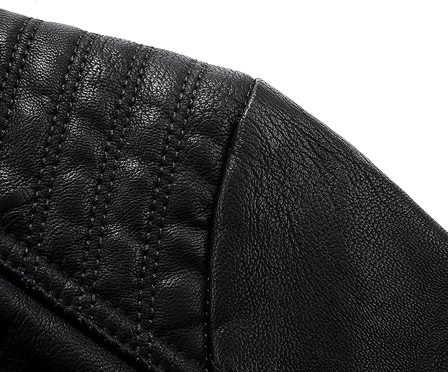 Faux Leather Jacket for Women Hooded Moto Biker Jackets Full Zip Up Pleated Overcoat Long Sleeve Faux-Leather Coat