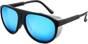 FEISEDY Men Women Aviator Polarized Sunglasses Vintage Oversized Oval Sun Glasses for Adults Eyewear UV400 Protection B2811