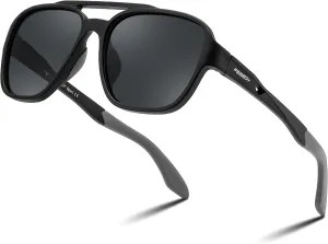 FEISEDY Retro 70s Aviator Sunglasses for Men Women, Polarized Sports Sunglasses UV400 for Driving Outdoor B0260