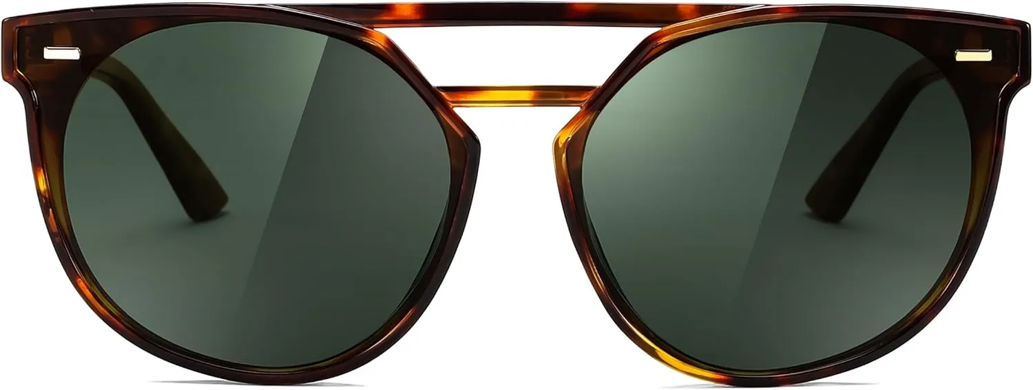 FEISEDY Women's Sunglasses, Cat Eye Aviator Style, UV400 Polarized Sun Glasses, Cute Vintage Trendy B0119