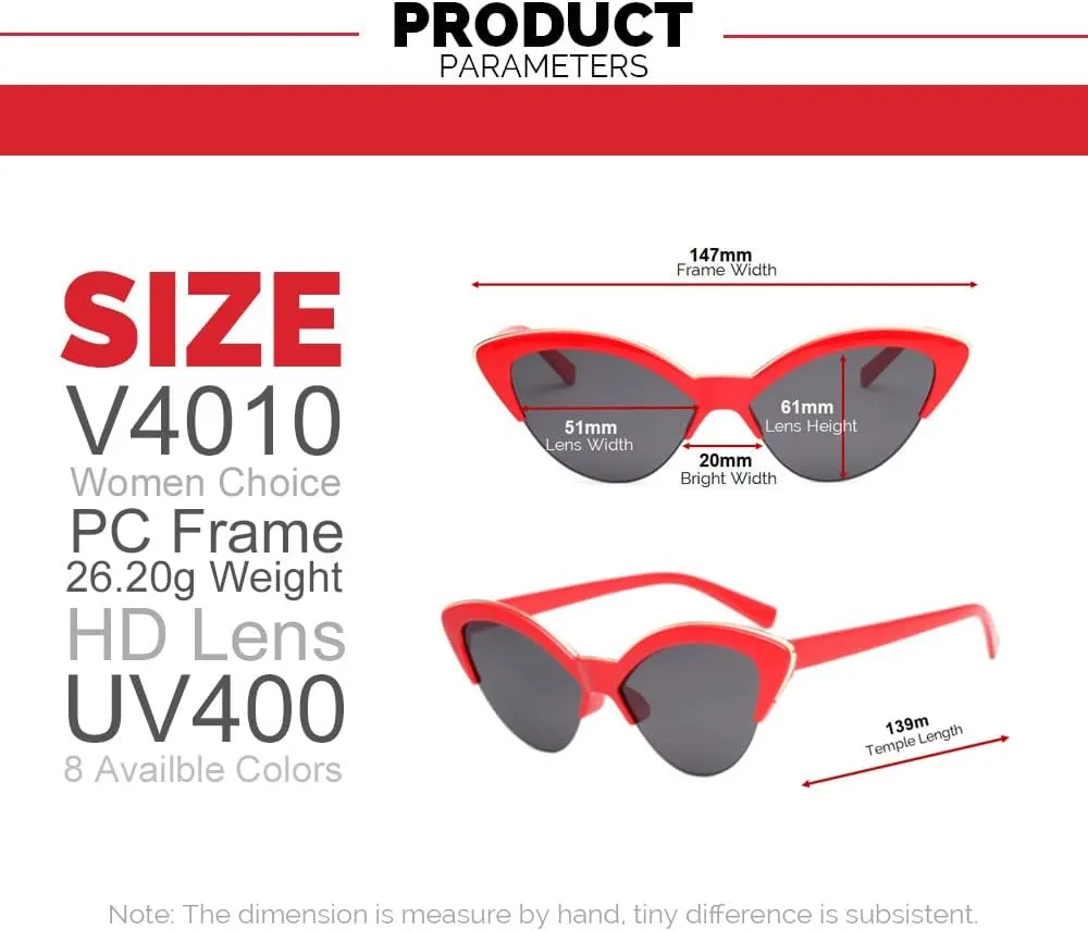 Female Cat Eye Sunglasses Red Cateye Glasses for Women Vintage Gradient Ladies Eyewear