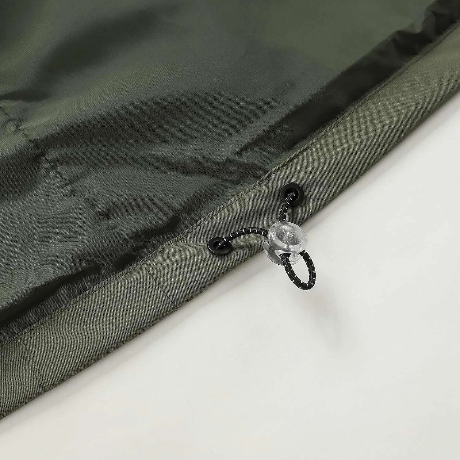 Finelylove Mens Lightweight Rain Jacket Waterproof Outdoor Hooded Raincoat Patchwork Hiking Travel Softshell Windbreaker