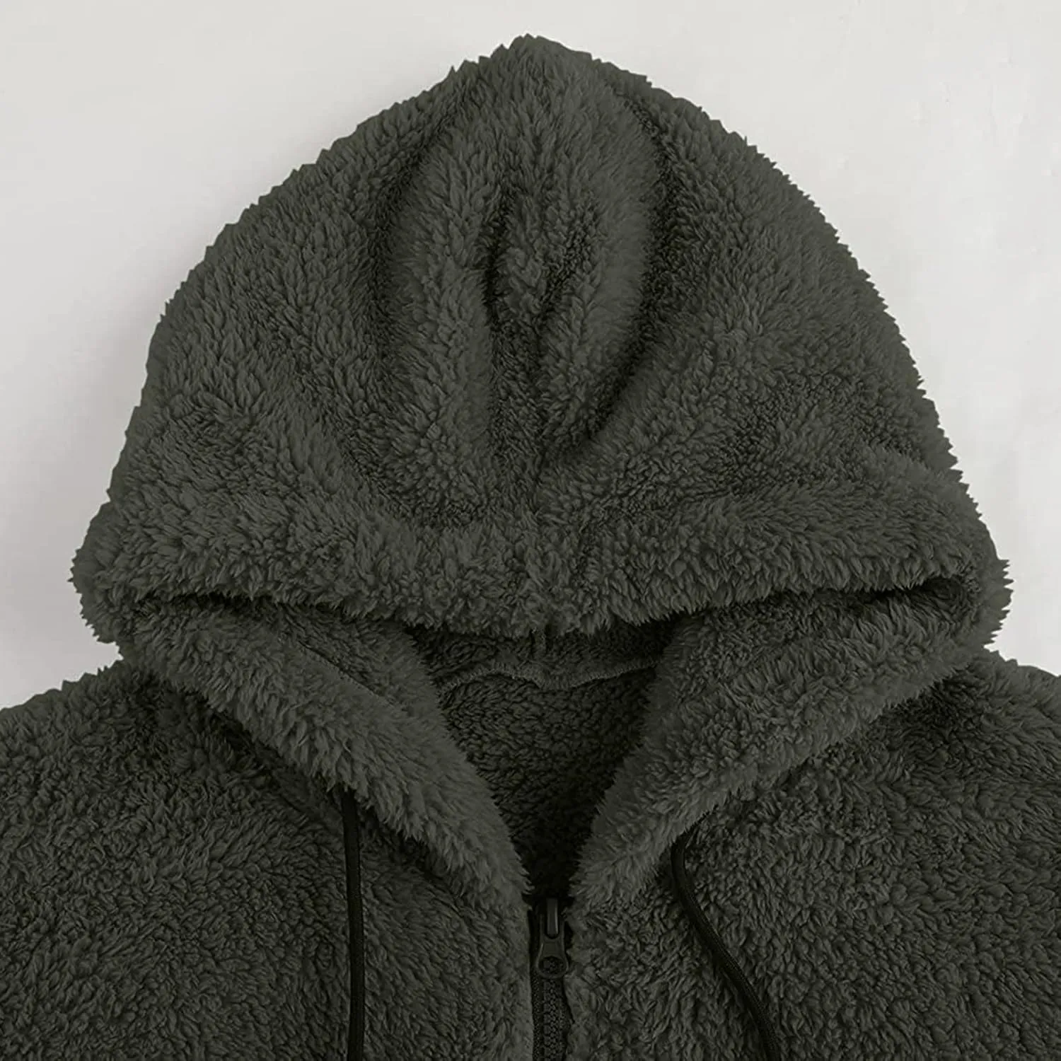 Fleece Jacket Men, Men's Outdoor Casual Fleece Sherpa Lined Button Down Shirt Jacket Heavyweight Jacket Coats