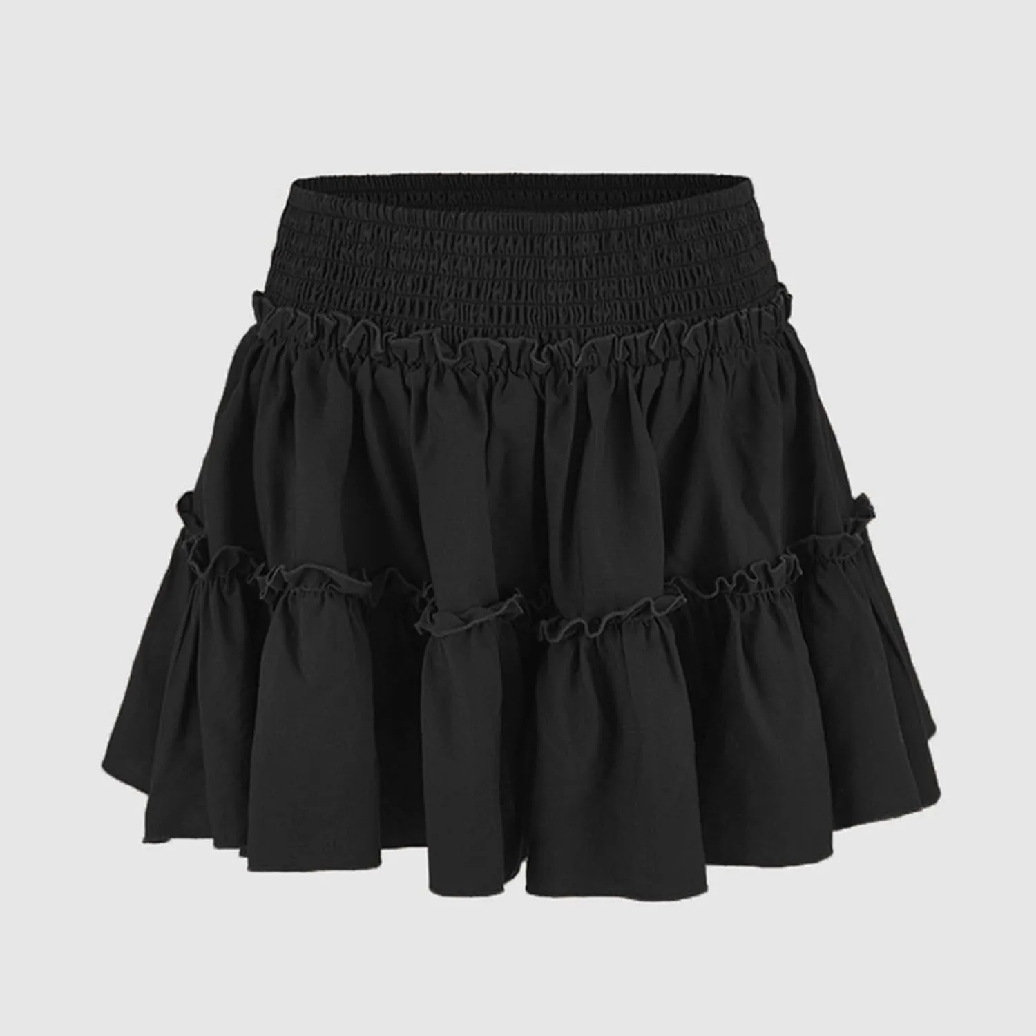 Flowy Shorts for Women Summer Boho Ruffle Tiered Skorts High Waist Mini Skirts Golf Tennis Going Out Trendy Shorts