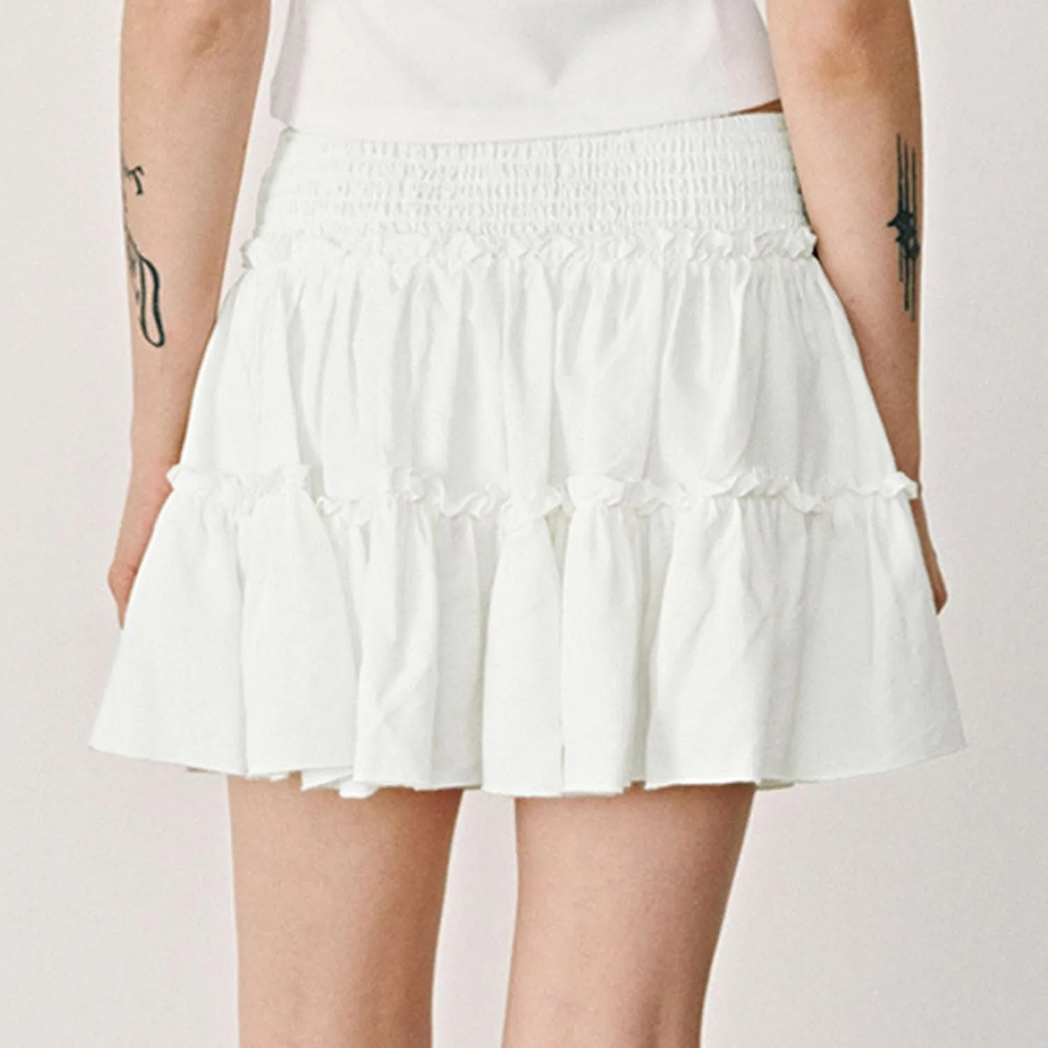 Flowy Shorts for Women Summer Boho Ruffle Tiered Skorts High Waist Mini Skirts Golf Tennis Going Out Trendy Shorts