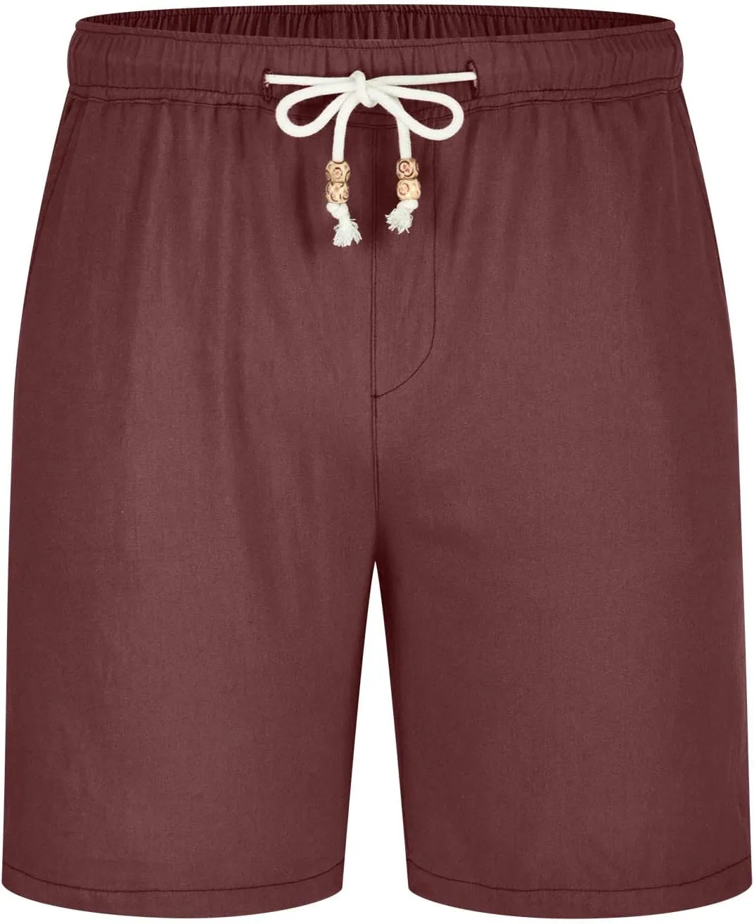 Generic Man Sport Gym Beach Shorts Shorts for Man Faux Linen Hawaiian Ruched Tropical Straight Leg Basic Fall Summer 2024