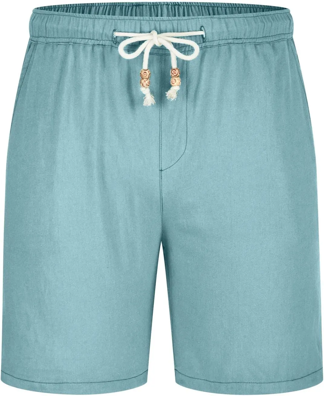 Generic Man Sport Gym Beach Shorts Shorts for Man Faux Linen Hawaiian Ruched Tropical Straight Leg Basic Fall Summer 2024