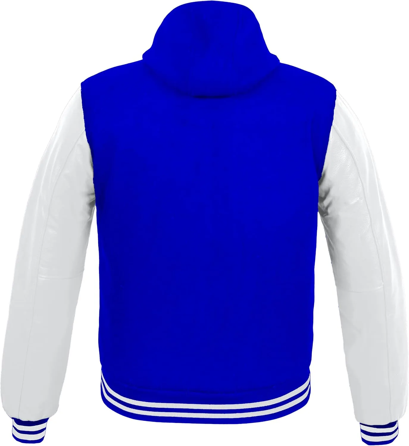 GENZ FASHION Women Varsity Jacket Genuine Leather Sleeve and Wool Blend Letterman Ladies Girls College Varsity Jackets