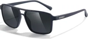 Gradient Square Aviator Sunglasses for Men Polarized UV Protection Driving Trendy Pilot Sun Glasses Shades 90s Retro