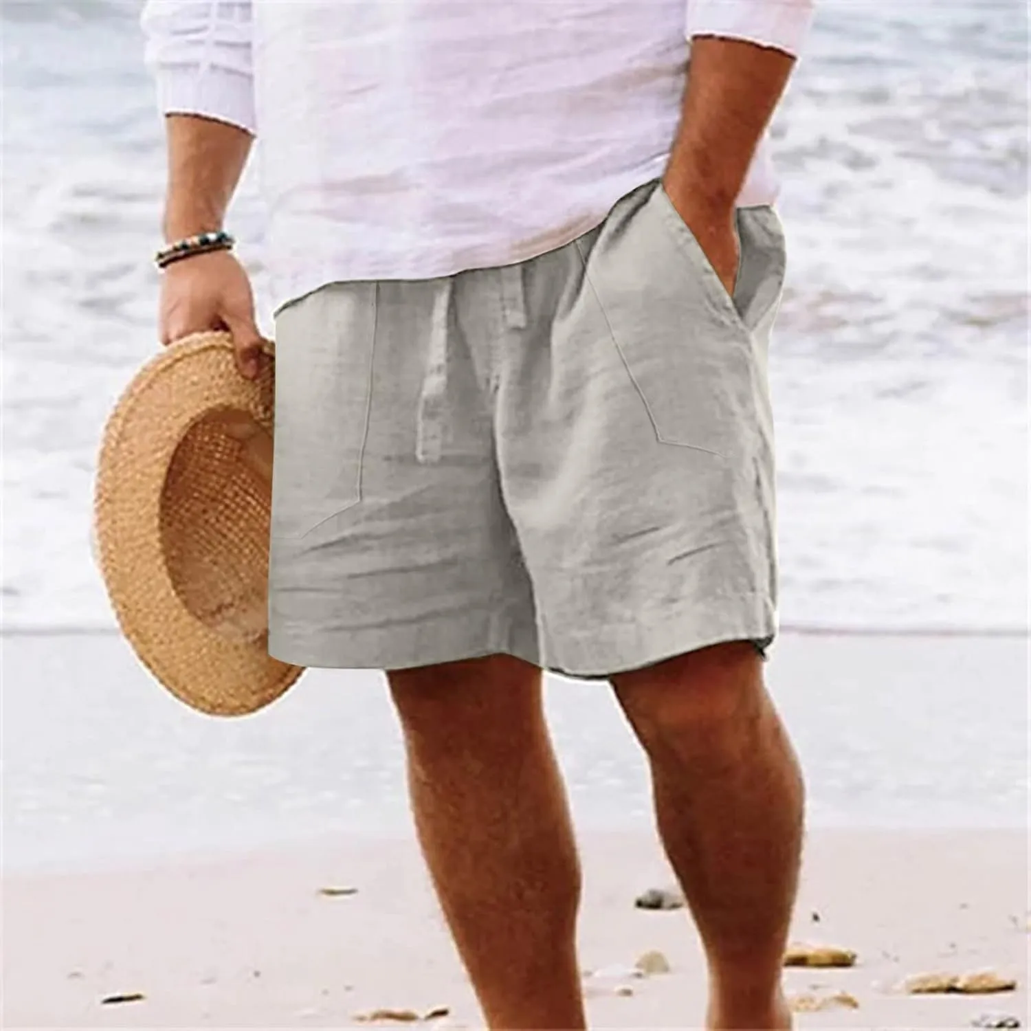 Gym Shorts for Men Pocket Pants Work Trousers Beach Baggy Shorts Pant Ropa Para Gym Shorts Ropa Para Gym Shorts