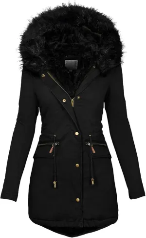 Heavyweight Outerwear Coat for Women Thicker Winter Slim Women'S Coat Women Long Quilted Coat Womens Puffer Coat